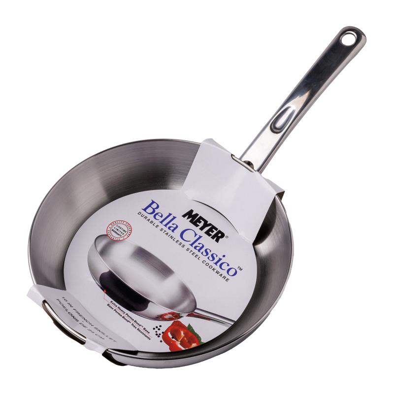 (Premium) MEYER กระทะสแตนเลสทรงตื้น 24cm  / 10" Skillet (Premium) MEYER BELLA CLASSICO Stainless Steel 24cm / 10" Skillet